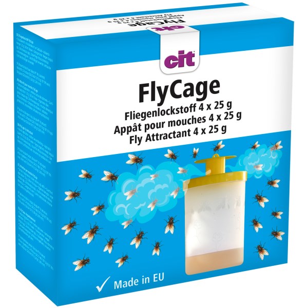 Fliegenfalle ZIT FlyCage - Lockmittel - 4 x 25 Gramm