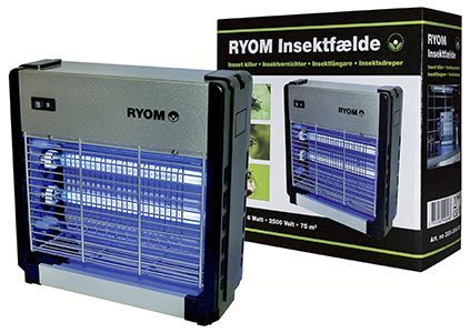 Insektenfalle Ryom 75 m2 - Kunststoff/Aluminium, 2 x 6W