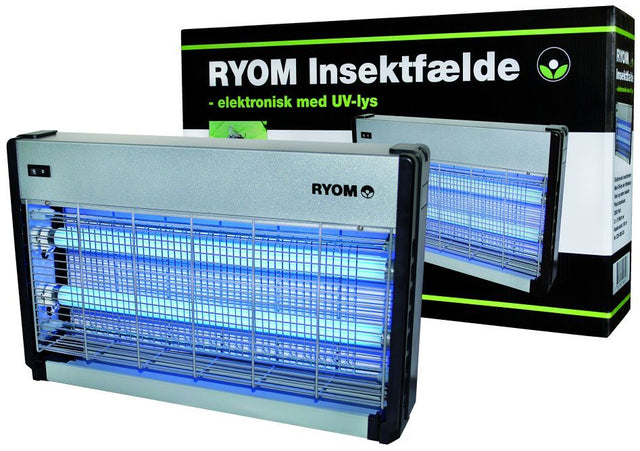 Insektfælde Ryom plast/aluminium - 2X15W 150 M2