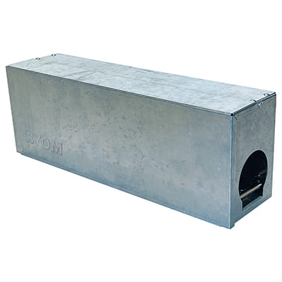Tunnelbox Ryom für Ratten, Modell 2 - Mit 2 Schlagfallen