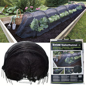 Folientunnel Ryom schwarzes Netz - 40 x 50 x 310 cm