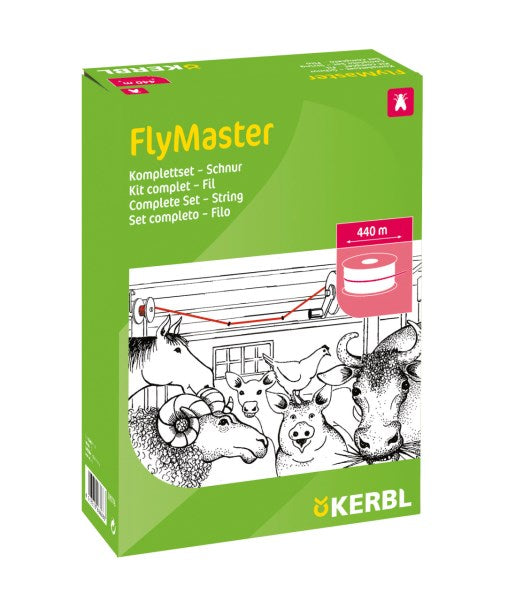 Fliegenschnur Kerbl Stallmodell - Komplett mit Halterung