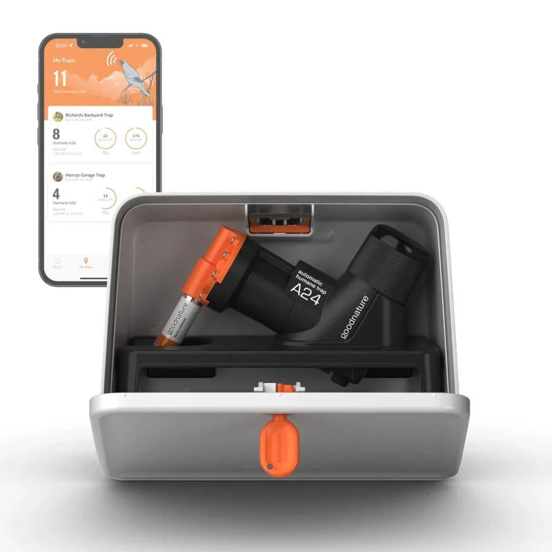 Rattenfalle GoodNature A24 Profi-Set - Mit abschließbarer Box und App