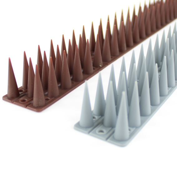 Vogelspikes aus Kunststoff braun/bordeaux 49 cm - Tierspikes